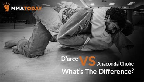 D’arce Choke VS Anaconda Choke – What’s the Difference? - MMA TODAY