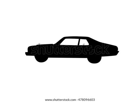 Old Car Silhouette Side View Stock Vector (Royalty Free) 478096603 ...