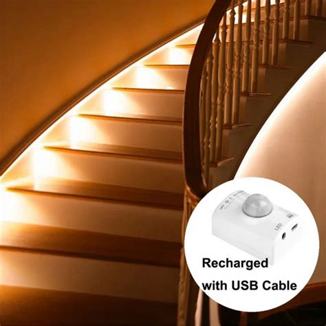 Motion Sensor USB Led Light Motion Activated Bed Light LED Strip Sensor ...