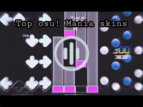 top 16 osu! mania skins i recommend (circles, arrows and bars) - YouTube