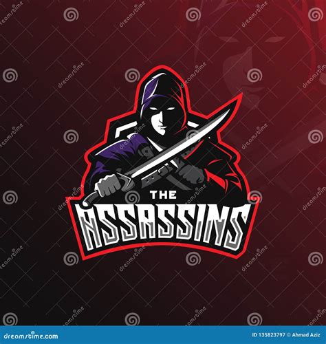 Assassin Vector Logo Design Mascot with Modern Illustration Concept ...