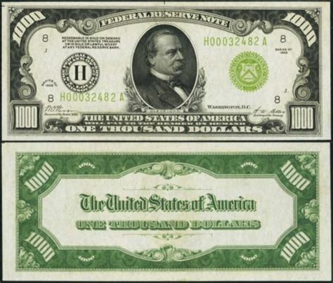 Value of Old $1,000 Bills? | $1,000 Bill Price Guide - Old Money Prices