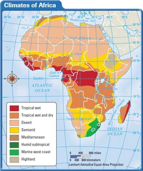 Vegetation Map Of Africa