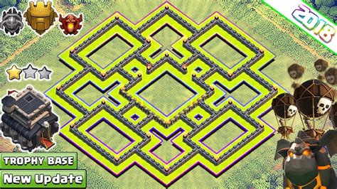 Town Hall 9 Base Layout Dark Barbarian - Design Talk