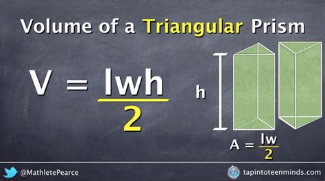 VISUALIZING THE VOLUME OF A TRIANGULAR PRISM FORMULA in 2020 ...