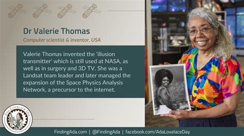 ALD22: Dr Valerie Thomas, Inventor and NASA Scientist – Ada Lovelace Day