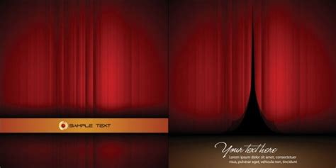 Vector red curtain cinema free vector download (6,668 Free vector) for ...