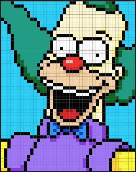 Simpsons Local Celebrities Perler Bead Pixel Art Patterns - Pixel Art ...