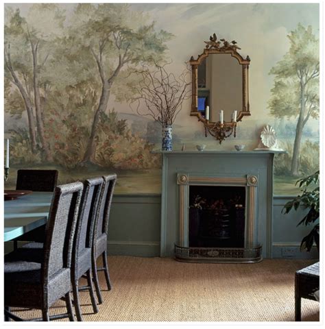 TRENDING: MURAL WALLPAPER | Dining room murals, Dining room walls ...