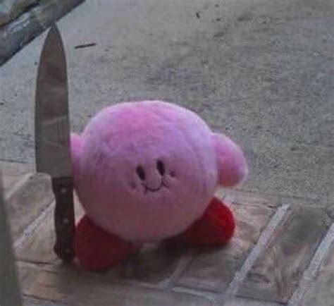 Kirby holding a fricken knife Blank Template - Imgflip