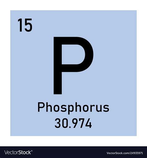 Phosphorus element icon Royalty Free Vector Image