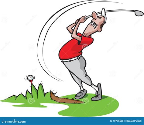 Goofy golf guy 3 stock vector. Image of golfer, clumsy - 10795568