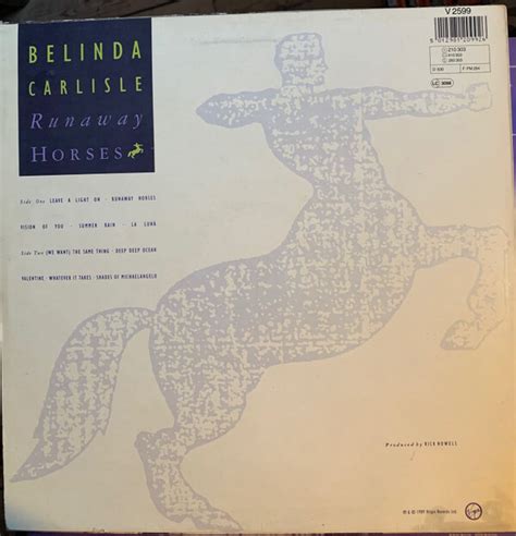 Belinda Carlisle Runaway Horses Vinyl LP - Discrepancy Records