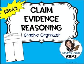 Claim Evidence Reasoning CER Graphic Organizer EDITABLE Notebook Size