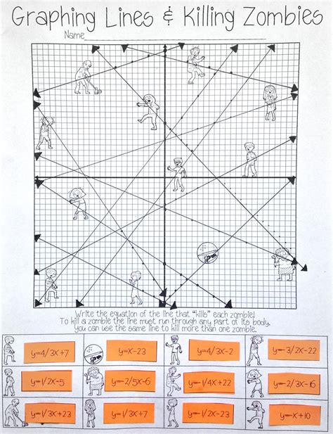 Zombie Graphing Worksheet Answer Key - Livinghealthybulletin