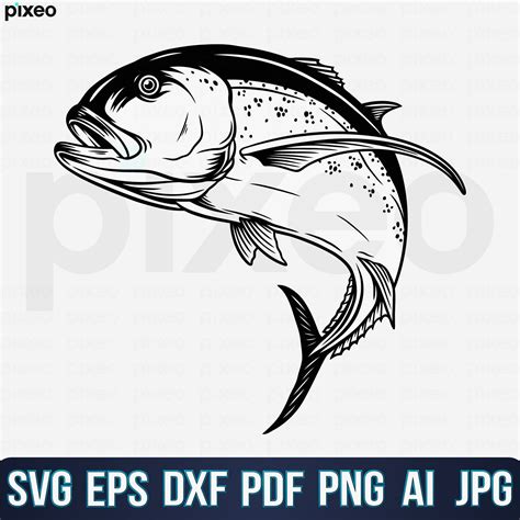 Giant Trevally Fishing Svg Fishing Svg Trevally Fish Svg - Etsy Australia