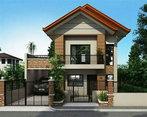 15 Small Modern Two Storey House Plans With Balcony