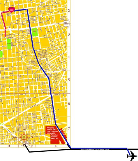 Route Airport - Casa de Maria