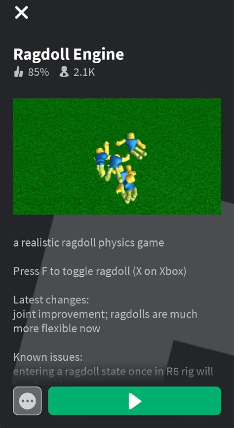 Ragdoll Engine: Review & Chat | Roblox Amino