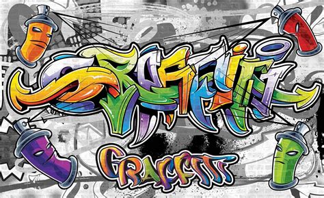 Graffiti Street Art Wall Paper Mural | Buy at UKposters