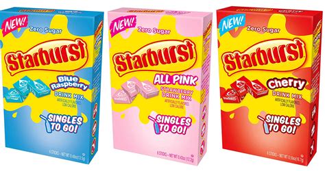 New Zero Sugar Starburst Singles Turn The Taste Of Water Into Delicious ...