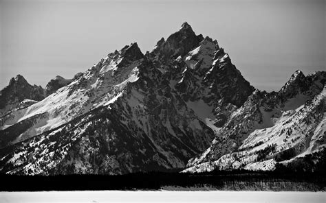 Black and White Mountain Wallpapers - Top Free Black and White Mountain ...