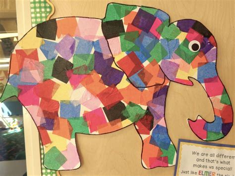 Elmer the elephant craft | Elephant crafts, Elmer the elephants, Preschool