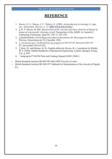 Viscosity measurement methods | PDF