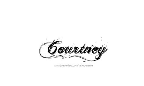 Courtney Name Tattoo Designs