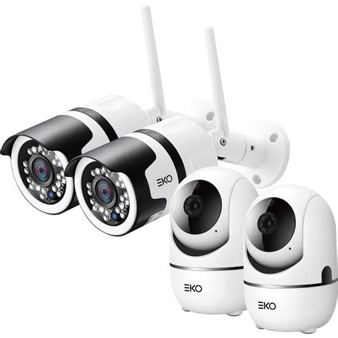 EKO Wi-Fi Indoor/Outdoor Security Camera 4 Pack | BIG W