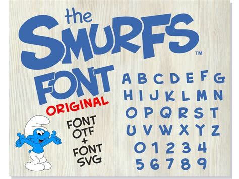 Smurfs Font Otf Smurfs Font Svg Smurfs Installable Font On Pc Smurfs ...