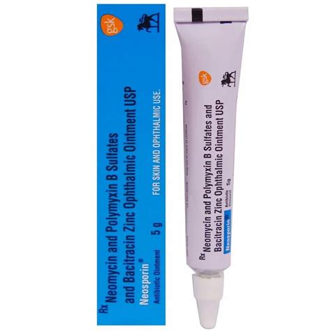 Neomycin & polymyxin Ophthalmic Neosporin Antibiotic Ointment, 1 tube ...