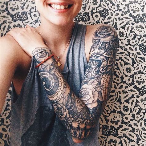 40 Beautiful Tattoo Sleeve Ideas for Women - Mom's Got the Stuff