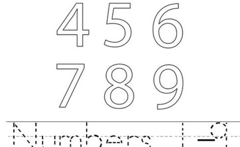 Free Printable Number Worksheets 1 9 Printable Numbers – Otosection