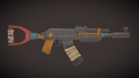 Rust assault rifle I Ak 47 - Buy Royalty Free 3D model by Gabriel ...