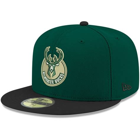 Men's Milwaukee Bucks New Era Green 2Tone 59FIFTY Fitted Hat - NBA Store