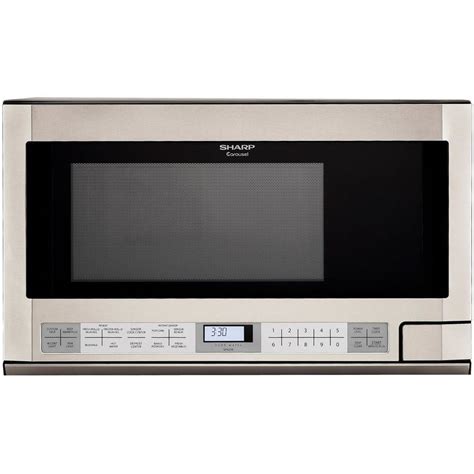 Sharp Carousel 1.5-cu ft Over-the-Range Microwave Sensor Cooking ...