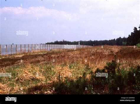 The Iron Curtain. The East German Border with West Germany in 1984 ...