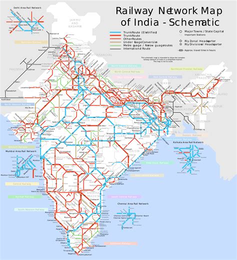 Railway Network Map of India, the third largest in the world! [2000 x ...