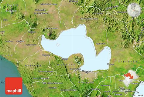 Satellite Map of Lago De Managua