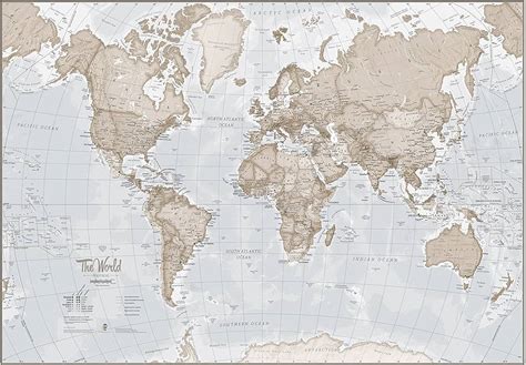 Map Of The World Prints - Internships Summer 2024