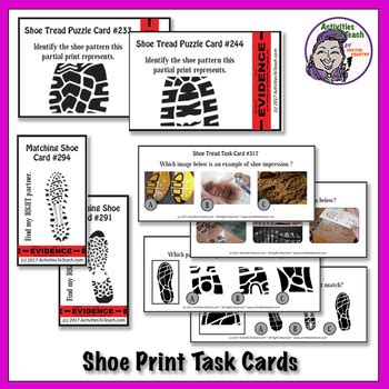 Middle School Forensics: Impression Evidence - Shoe Prints Concept ...