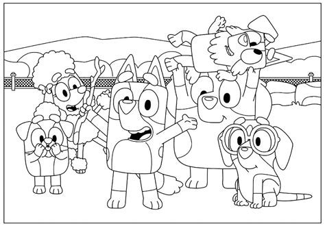 Coco from Bluey coloring page - Download, Print or Color Online for Free