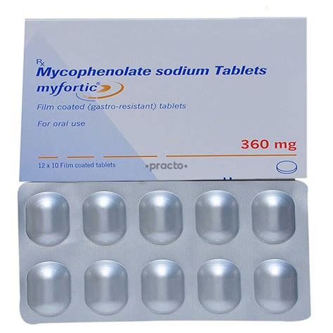 Myfortic 360 mg Tablet - Uses, Dosage, Side Effects, Price, Composition ...