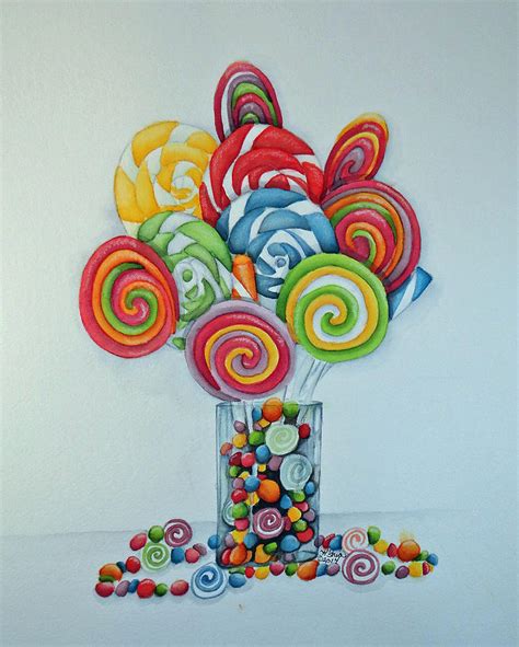 Candy land Painting by Kathy Stocks - Fine Art America