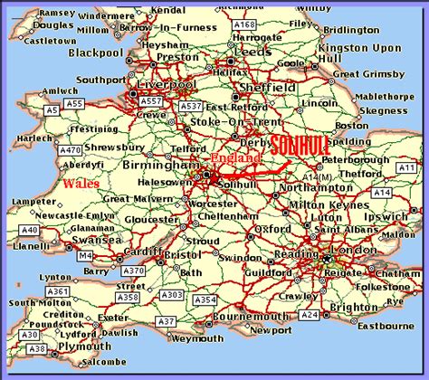 Solihull Map and Solihull Satellite Image