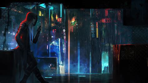 3840x2160 Resolution Cyberpunk Dagger Girl 4K Wallpaper - Wallpapers Den