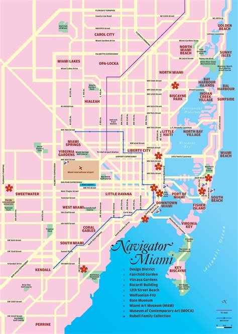 Miami tourist map - miami florida • mappery