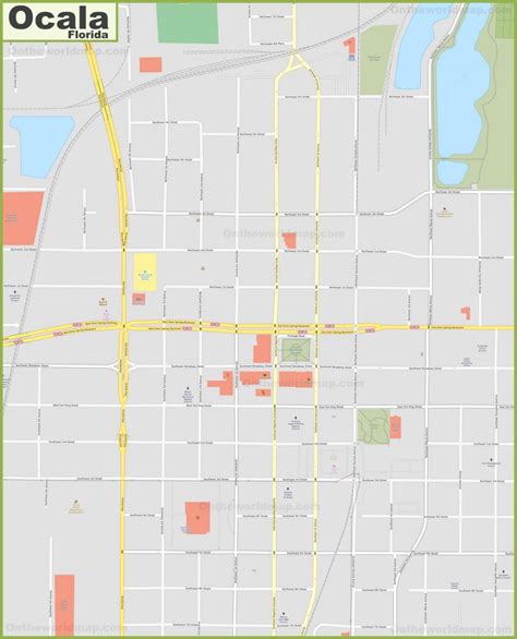 Ocala Downtown Map - Ontheworldmap.com