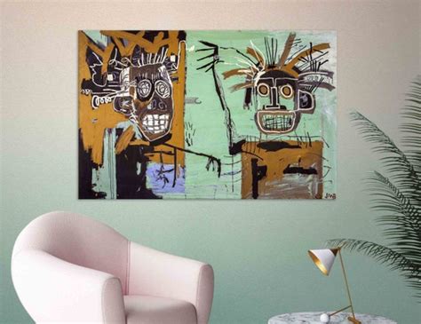 Basquiat Canvas Graffiti Art Print Basquiat Poster Jean | Etsy